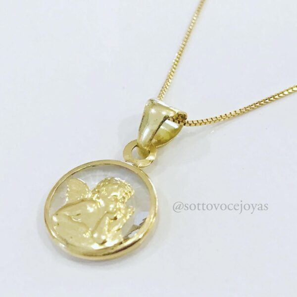 Medalla Angel oro 18k