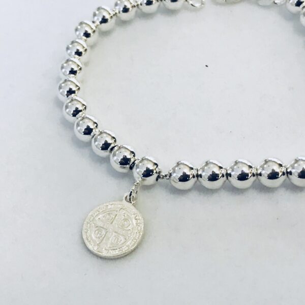 Pulsera Bolita Plata 925 San Benito