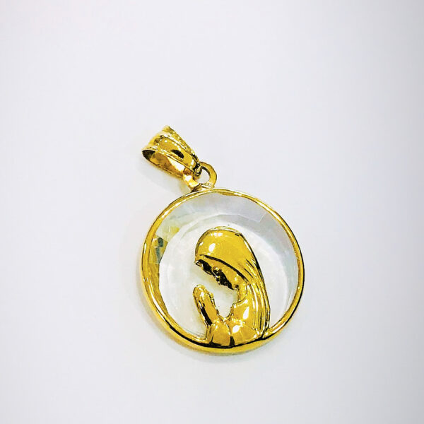 Medalla Virgen niña oro 18k