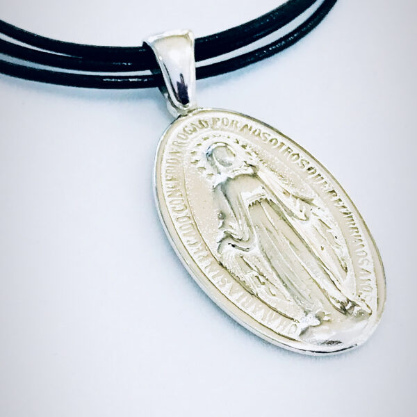 Medalla Religiosa Plata 925 Virgen Milagrosa