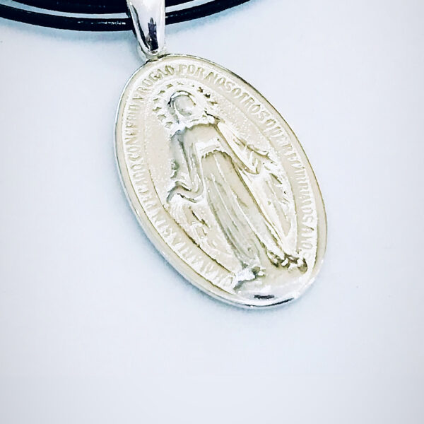 Medalla Religiosa Plata 925 Virgen Milagrosa