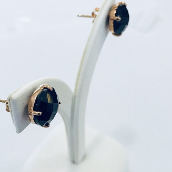 Caravanas Rosegold Plata 925