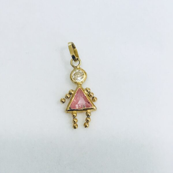 Medalla niña oro 18k