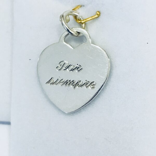 Medallas Plata 925 para grabar corazón