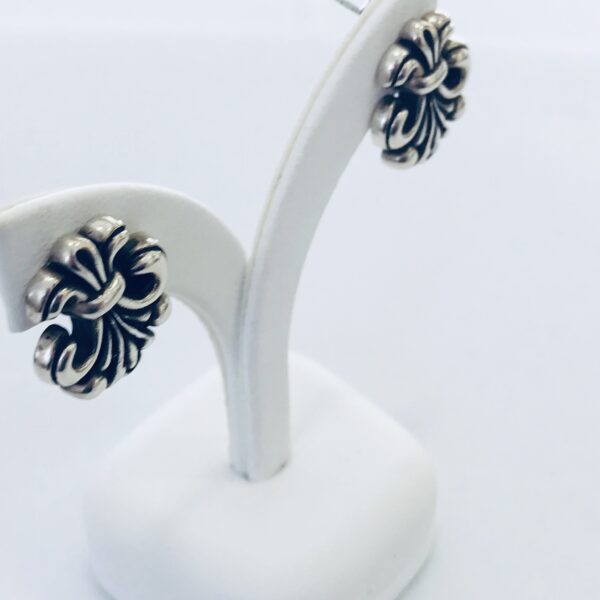 Caravanas Plata 925 Flor de Liz