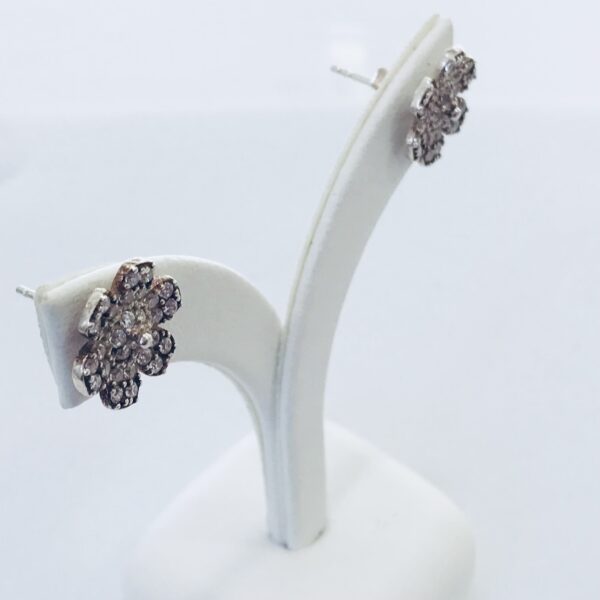 Caravanas Plata 925 Flor