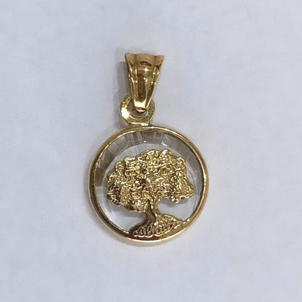 Medalla Arbol oro 18k