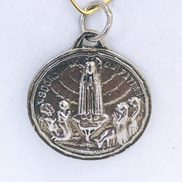 Medalla Religiosa Plata 925 Virgen de Fatima