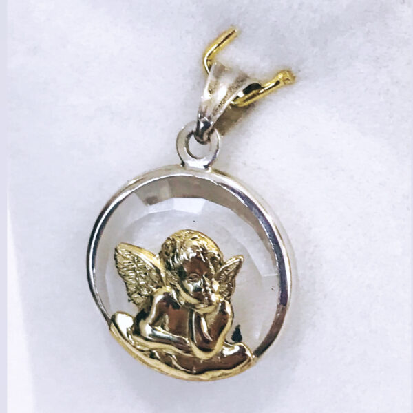 Medalla Religiosa Plata y Oro Angelito