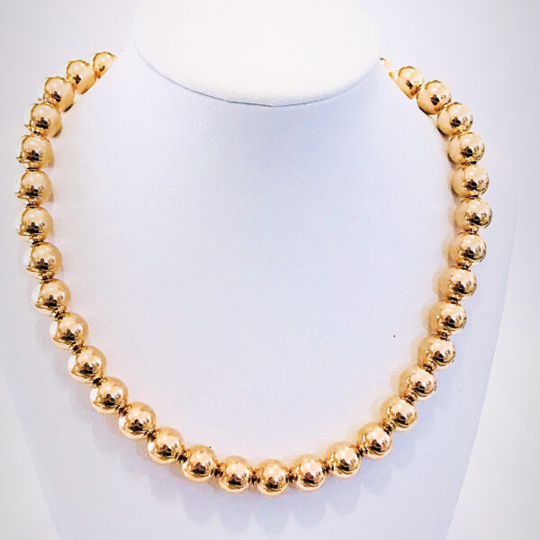 Cadena  Bolita Rosegold Plata 925