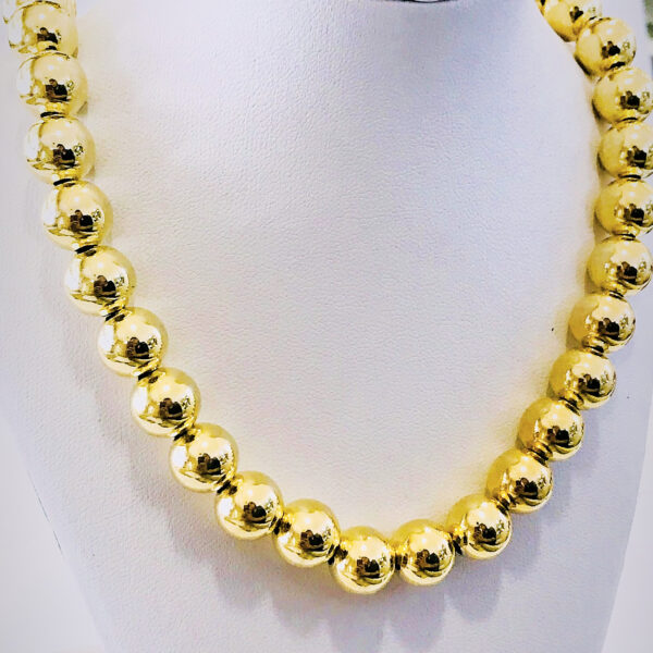 Cadena Bolita  Goldplated Plata 925