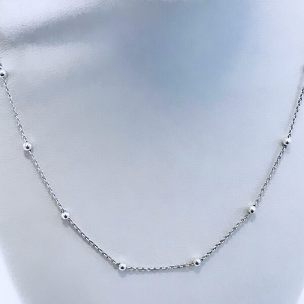 Cadena Bolita y Eslabon Plata 925