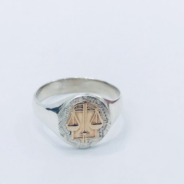 Anillo Plata y oro Profesion