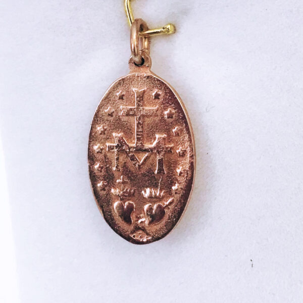 Medalla Religiosa Rosegold Plata 925 Virgen Milagrosa