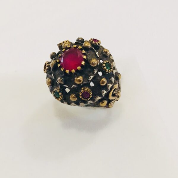 Anillo Plata y Oro Turco