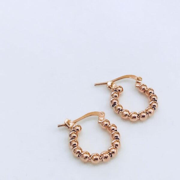 Aros Rosegold plata 925