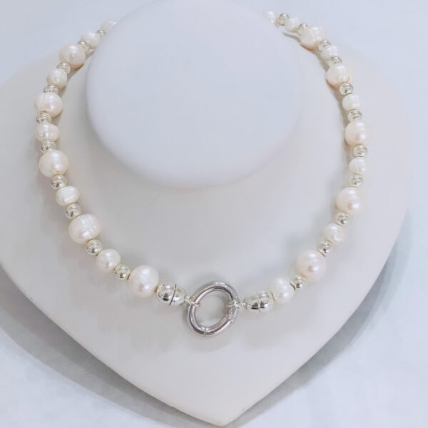 Cadena Perla Plata 925