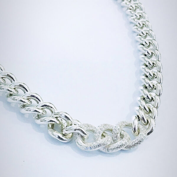 Cadena trenzada Plata 925