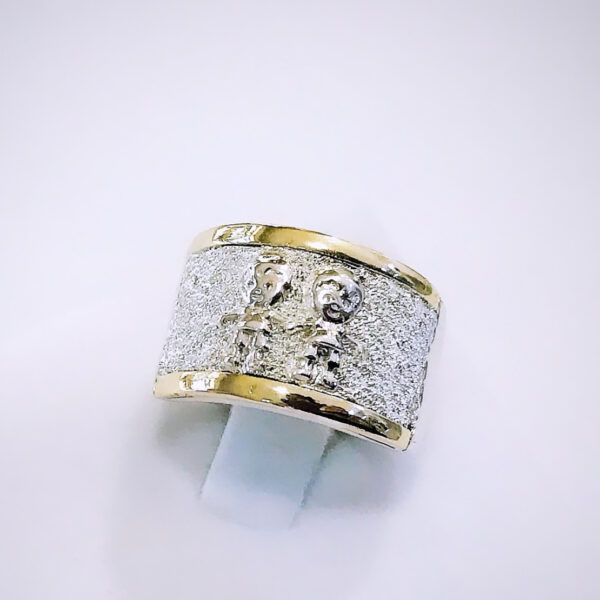 Anillo plata y oro Niños