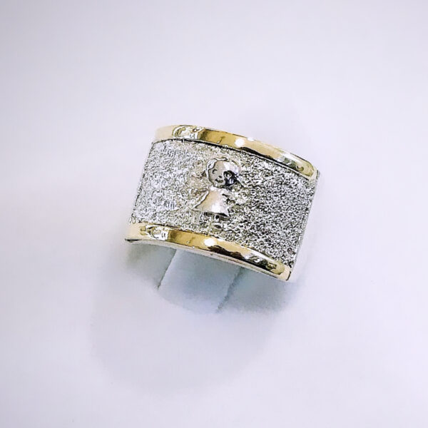 Anillo plata y oro Niña