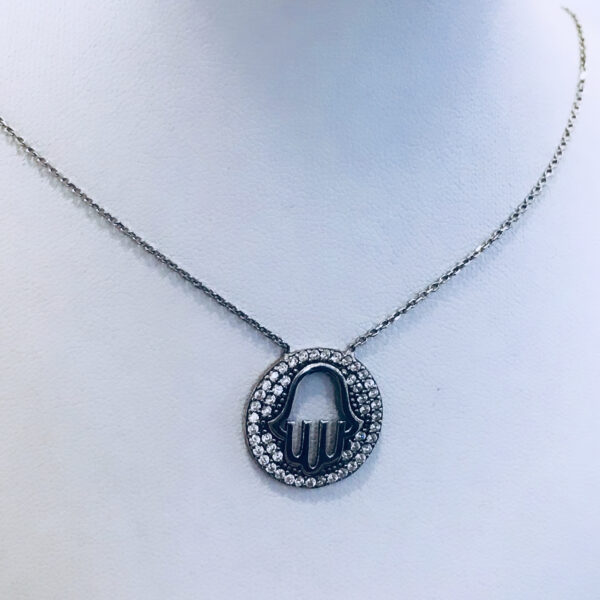 Conjunto Cadena Plata 925 Mano Fátima