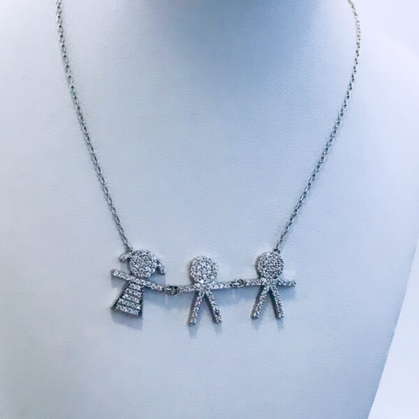 Conjunto Cadena Plata 925 Niños
