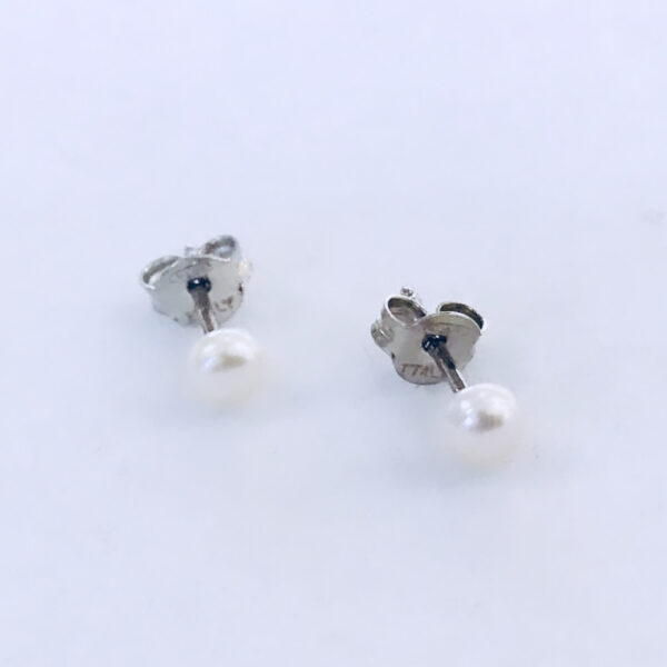 Caravanas Plata 925 Perla cultivo agua dulce