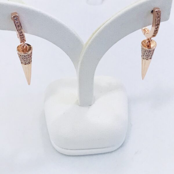 Aros Rosegold Plata 925