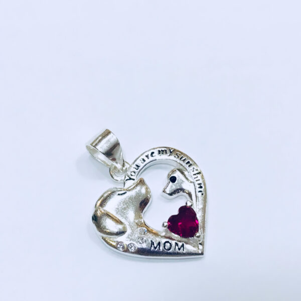 Dije Plata 925 Corazón, perro