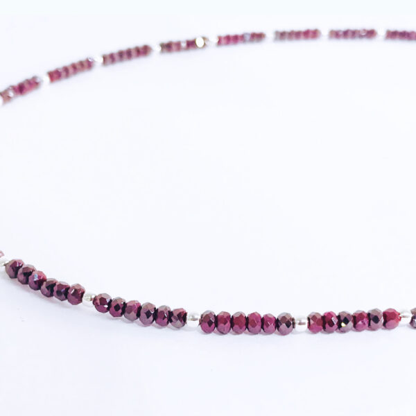 Cadena Piedra Natural Plata 925