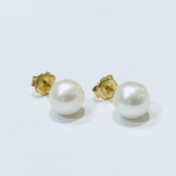 Caravanas Oro 18kts Perla cultivo