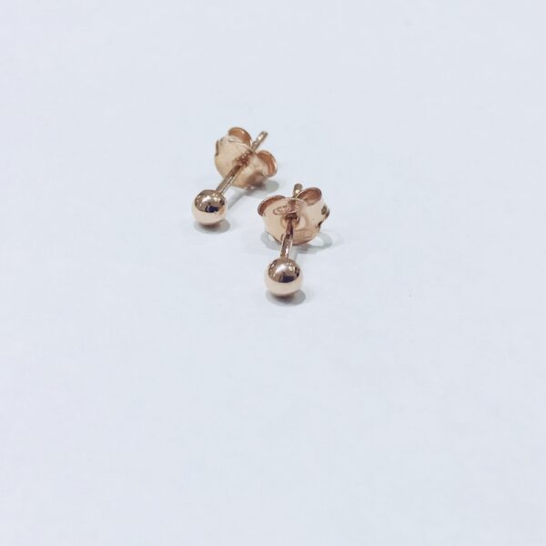 Caravanas Rosegold Plata 925