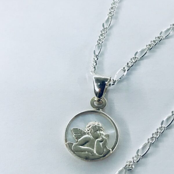Conjunto Plata 925 Angel de la Guarda