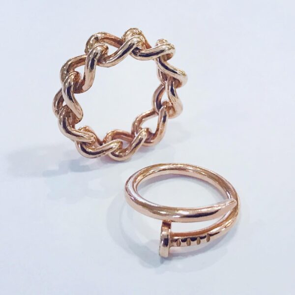 Anillo Rosegold Plata 925