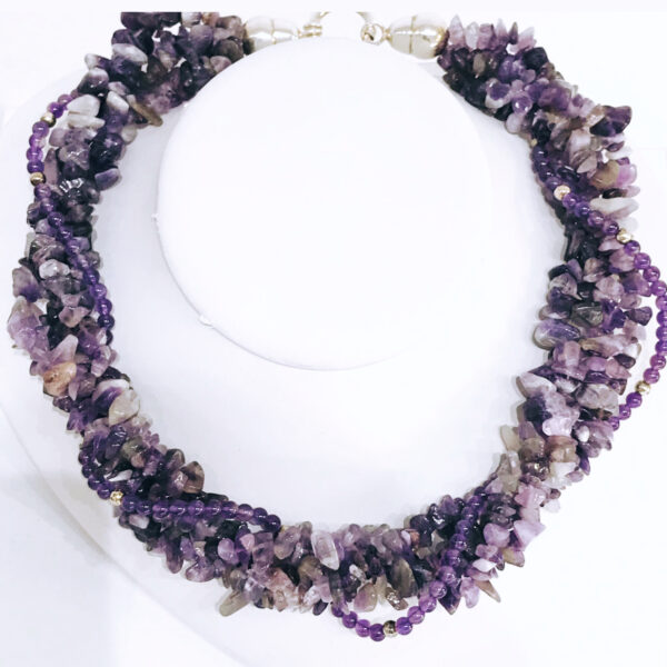 Cadena Piedra Natural Plata 925