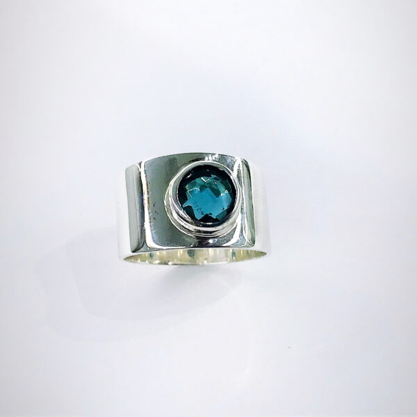 Anillo Plata 925 Topacio London Blue