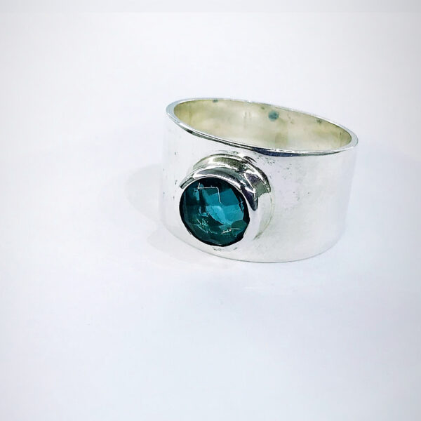 Anillo Plata 925 Topacio London Blue