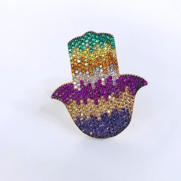 Anillo Rosegold Plata 925 Mano Fátima