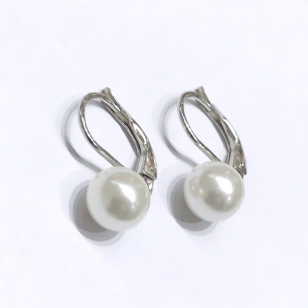 Caravana Plata 925 Perla cultivo agua dulce