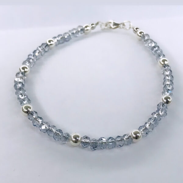 Pulsera Cristal Checo Plata 925