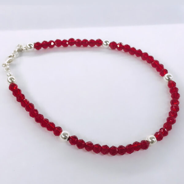 Pulsera Cristal Checo Plata 925