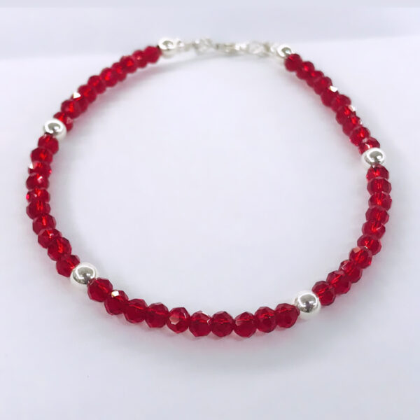 Pulsera Cristal Checo Plata 925