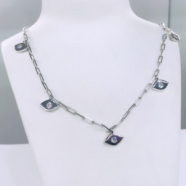 Cadena Eslabon con Dijes Plata 925