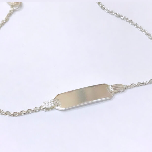 Pulsera Chapa para Grabado Plata 925