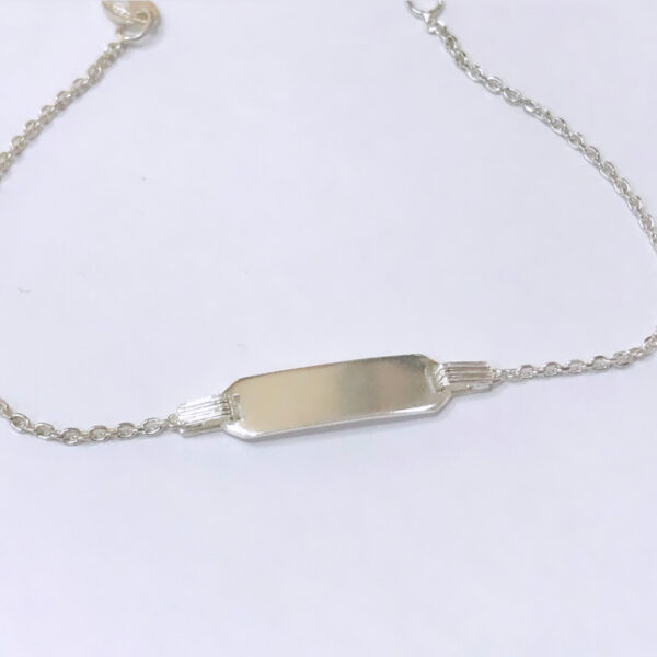 Pulsera Chapa para Grabado Plata 925