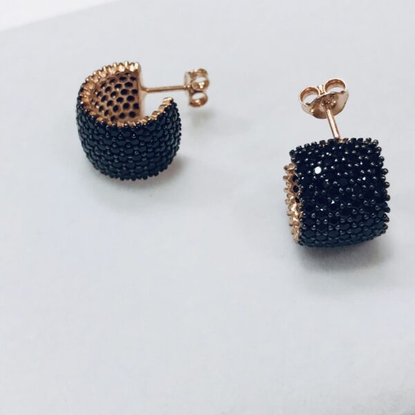 Aros Rosegold Plata 925