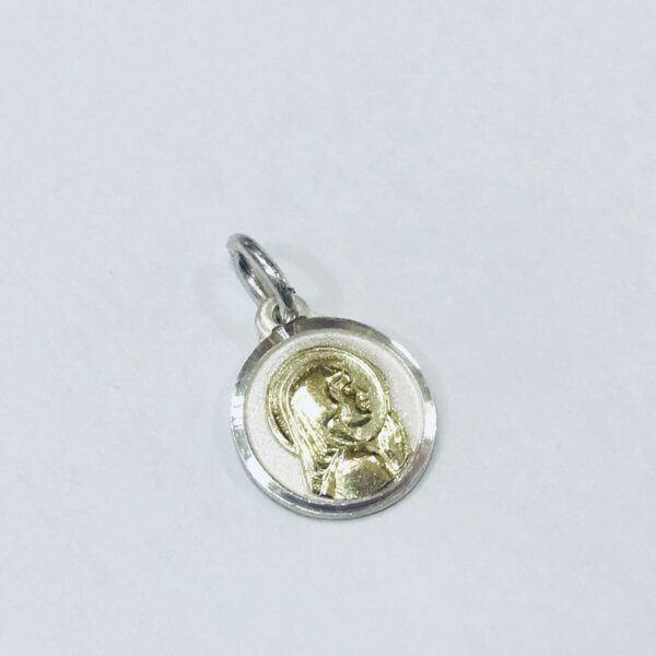 Medalla Religiosa Plata y Oro Virgen Niña