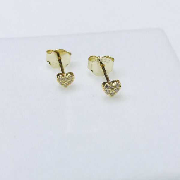 Caravana Goldplated Plata 925 Corazón