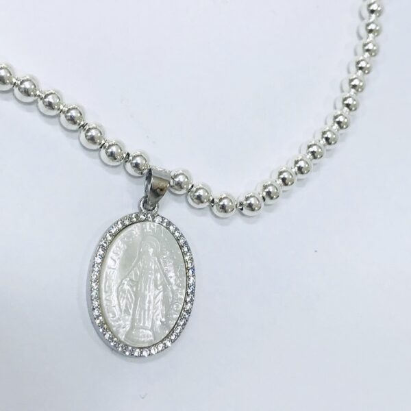 Medalla Plata 925 Virgen Milagrosa