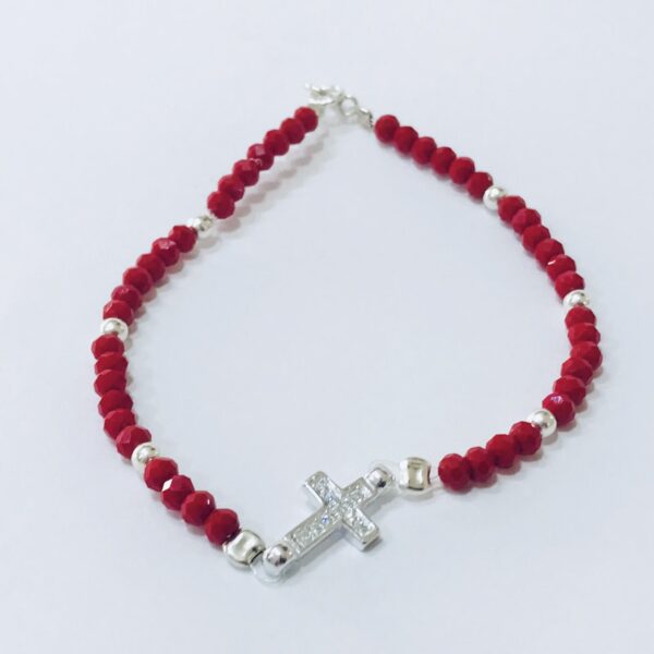 Pulsera Cristal Checo Plata 925